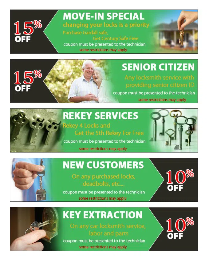 Lock Safe Services Tampa, FL 813-703-8703 - coupon23-set-five